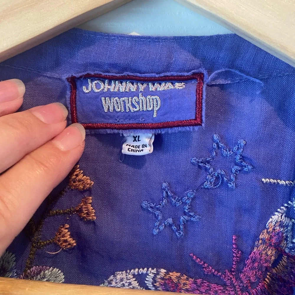 Johnny Was Embroidered Dress- Free flowing, comfortable 🌸🌺🦋 - Picture 7 of 13